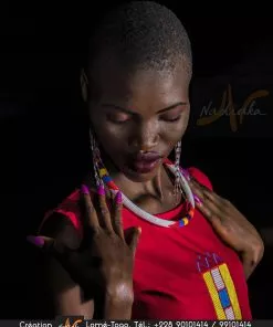 Top rouge Nadiaka