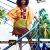 Boubou court en batik brodé
