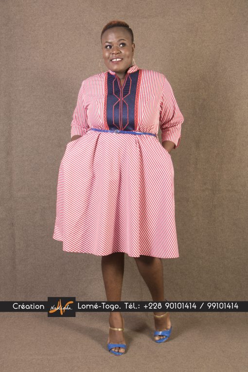 Robe courte brodée