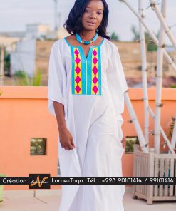 Boubou Blanc Brodé
