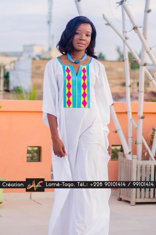Boubou Blanc Brodé