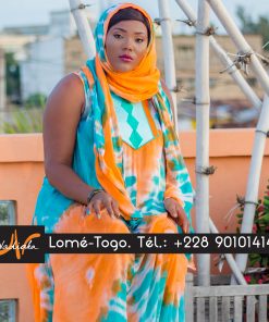 Robe tunique longue brodée