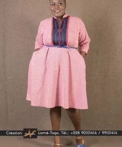 Robe courte brodée