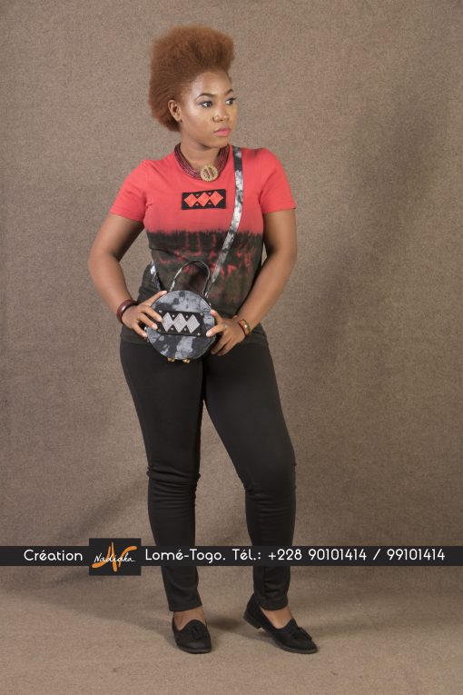 T-Shirt batik brodé