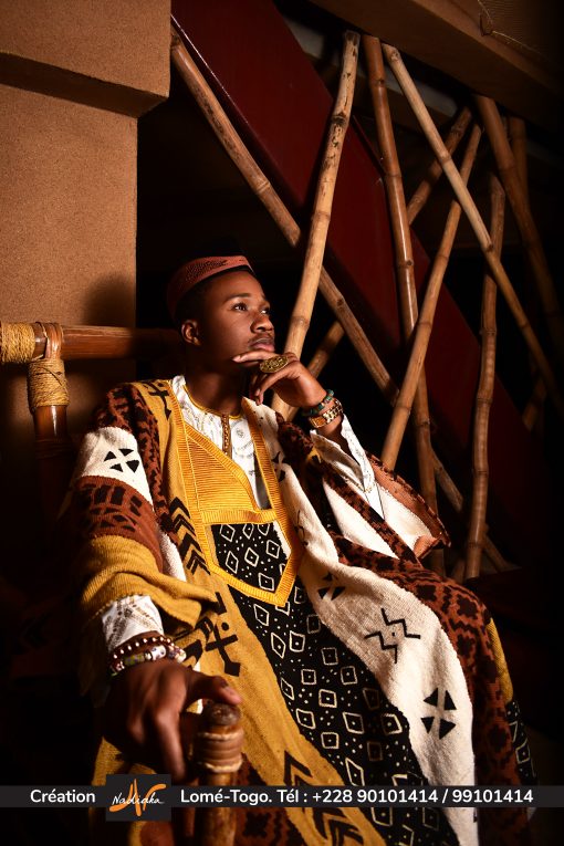 Ensemble tunique et piece Agbara brodée – Image 4