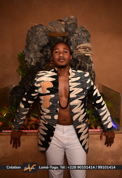 Veste en pagne vlisco
