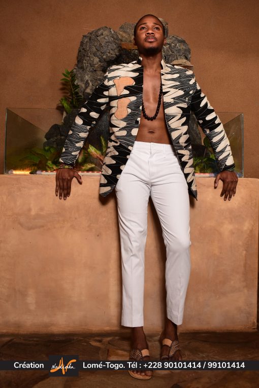 Veste en pagne vlisco – Image 3