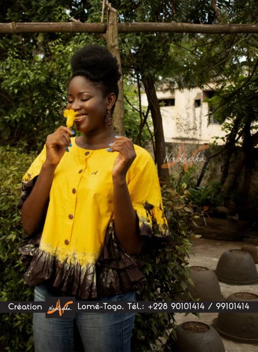 Top batik colorée