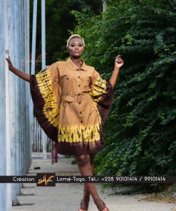Robe chemisier boubou avec ceinture