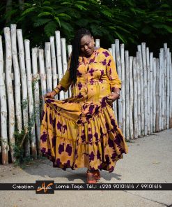 Robe longue paysanne