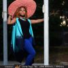 Gilet cape en tissu tie and dye