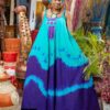 Robe longue batik