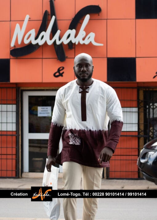chemise manches longues brodée