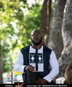Chemise manches longues en lin avec broderie