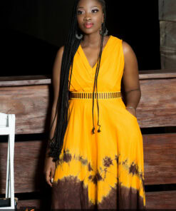 Robe longue brodée 