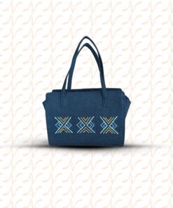 Sac à main brodé “Apo’Mi” couleur noir