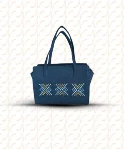 Sac à main brodé “Apo’Mi” couleur noir