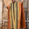 Super cape en pagne tissé Faso danfani authentique