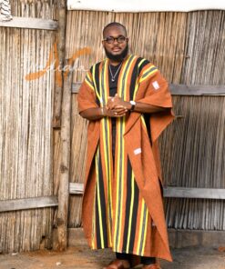 Super cape en pagne tissé Faso danfani authentique