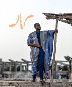 Super cape en pagne tissé Faso danfani authentique