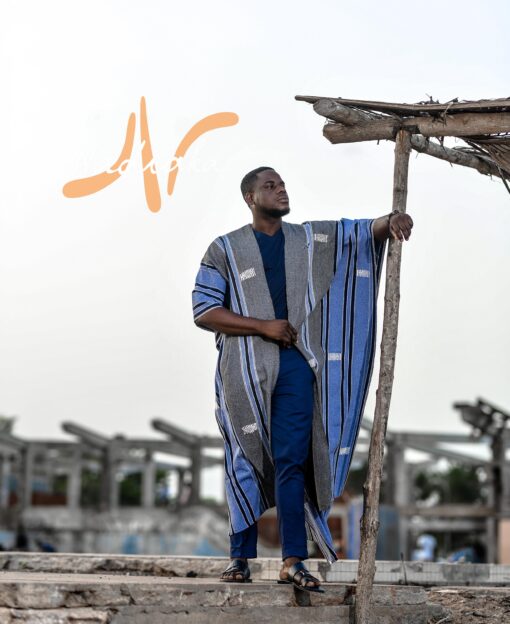 Super cape en pagne tissé Faso danfani authentique