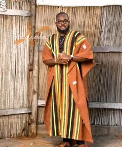 Super cape en pagne tissé Faso danfani authentique