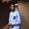 Chemise brodée manches longues teintures à jets bleu
